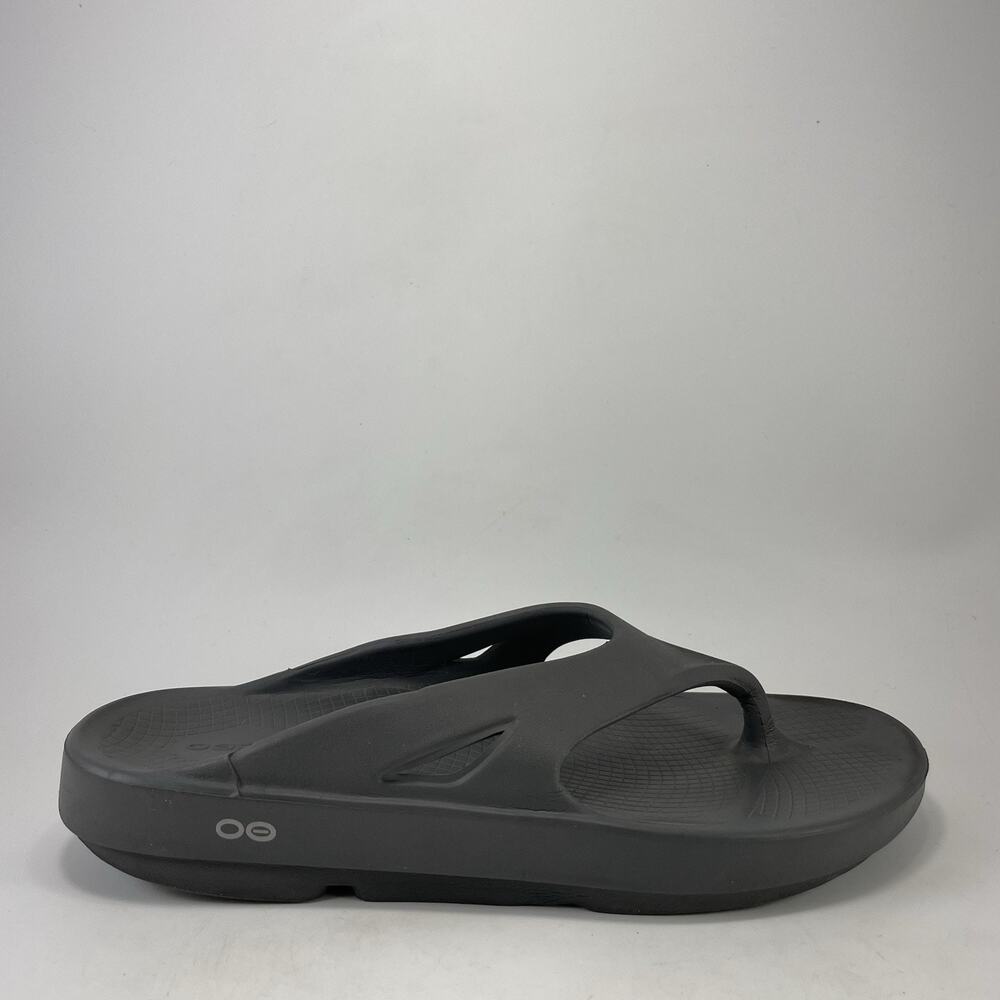 Oofos OOriginal Mens Size 10 Gray Recovery Flip Flops Sandals Sport Men